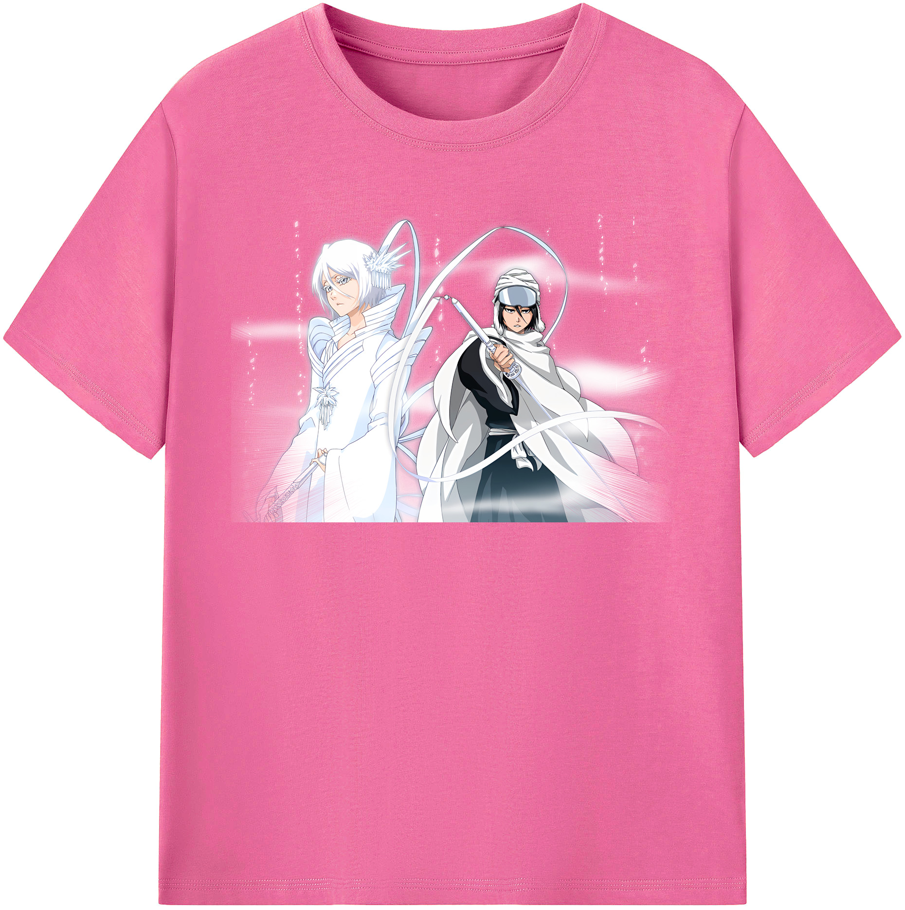（画像用） ブリーチ 朽木ルキア BLEACH Kuchiki Rukia レディースカジュアルプリントTシャツ（綿100％）